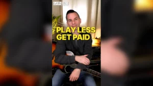 guitarist learning when not to play – musical space and arrangement awareness