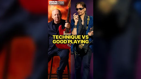 Comparison between technical skill and musical feel on guitar