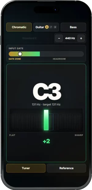 PITCHR chromatic guitar tuner – Wouter Baustein – Guitar Training Studio