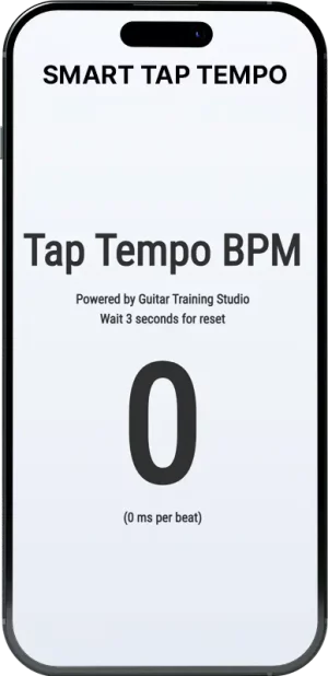 Tap tempo BPM counter tool for musicians – Wouter Baustein – Guitar Training Studio