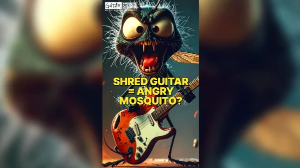 Why guitar shred sounds like an angry mosquito – Wouter Baustein – Guitar Training Studio